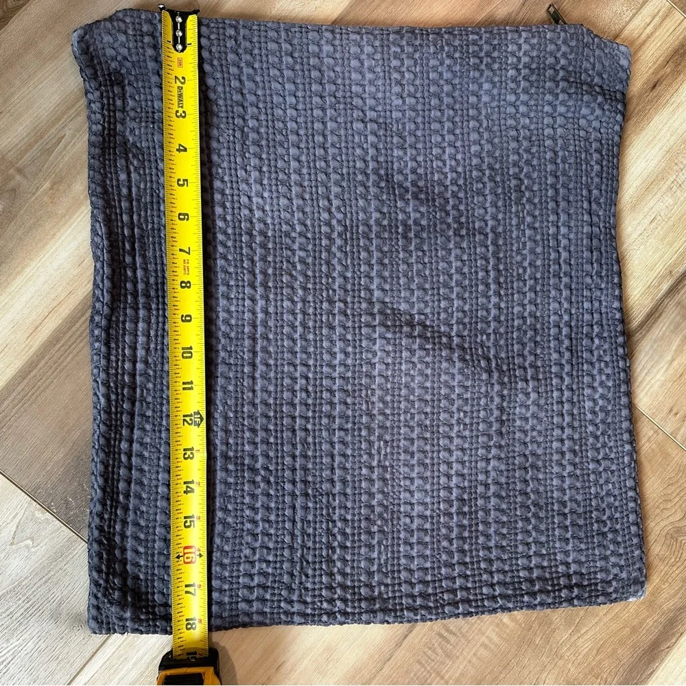 Pottery Barn Honeycomb Grey Purple Pillow Cover 18 x 18
